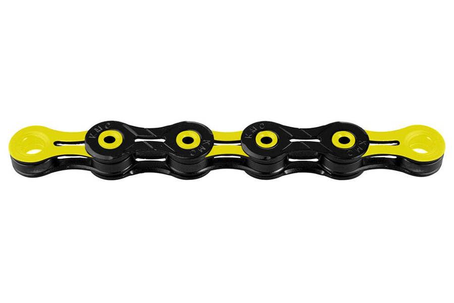 KMC Chain Diamond Like Coating 116 Link 11 Speed - Black/Yellow