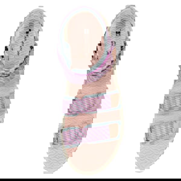 Mountain Warehouse Childrens/Kids Tonal Stripe 3 Touch Fastening Strap Sandals - Purple - 