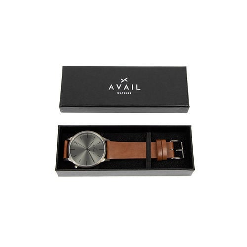 Avail Watches Signature Range Gunmetal | Grey x Brown