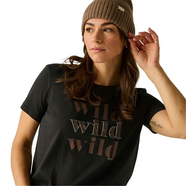 Regatta Womens/Ladies Filandra VX Wild Leopard Print T-Shirt - Black - 