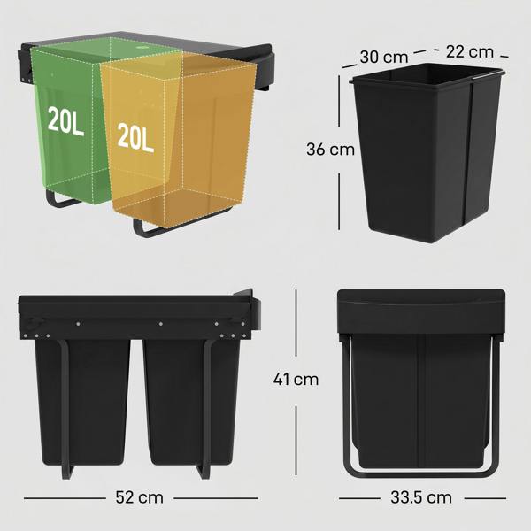 Cupboard Bins for Kitchen