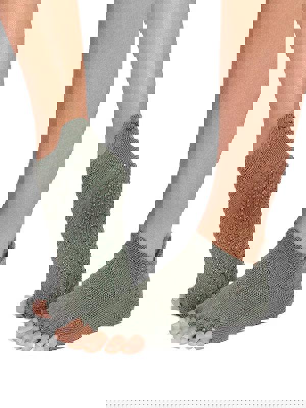ToeSox Low Rise Half Toe Women's Yoga Grip Socks