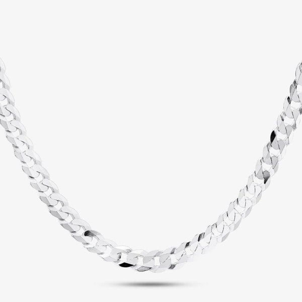 T. H. Baker Silver Flat Curb Chain SUFC-680-AG