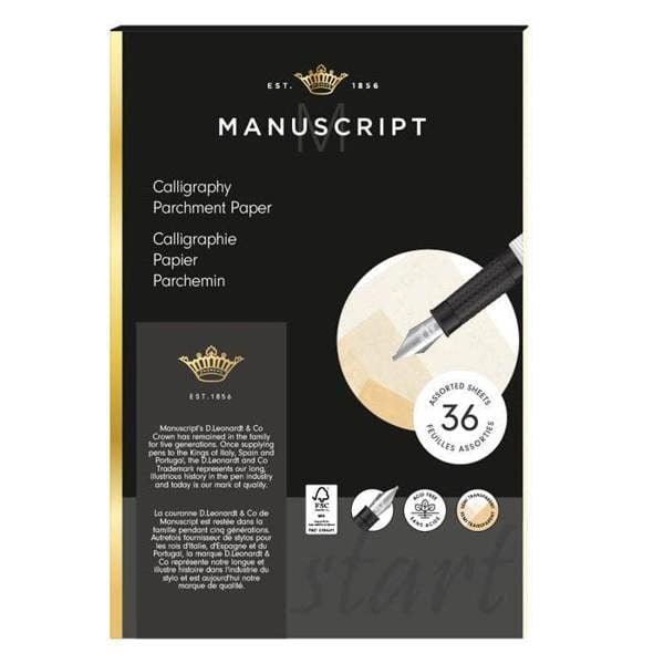 Calligraphy Parchment Paper - 36 sheets.