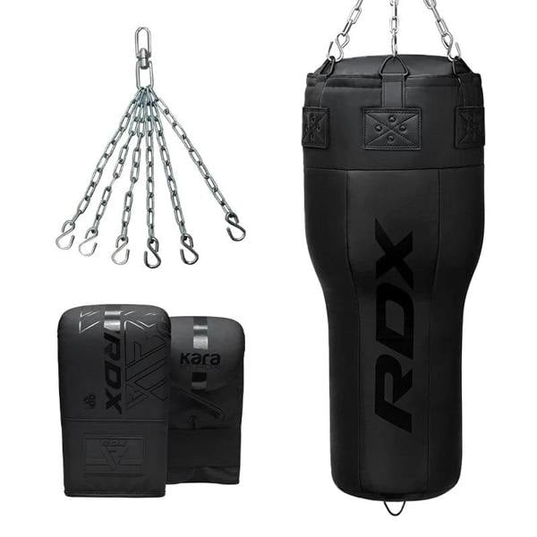 RDX Sports 3PC PUNCH BAG ANGLE FULL BLACK