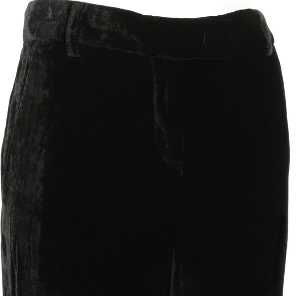 Emilio Pucci Black Velvet Trousers wide leg
