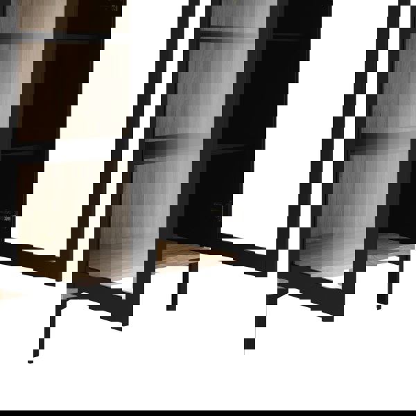 Furniture To Go Display Cabinet Glazed 2 Doors in Black and Walnut