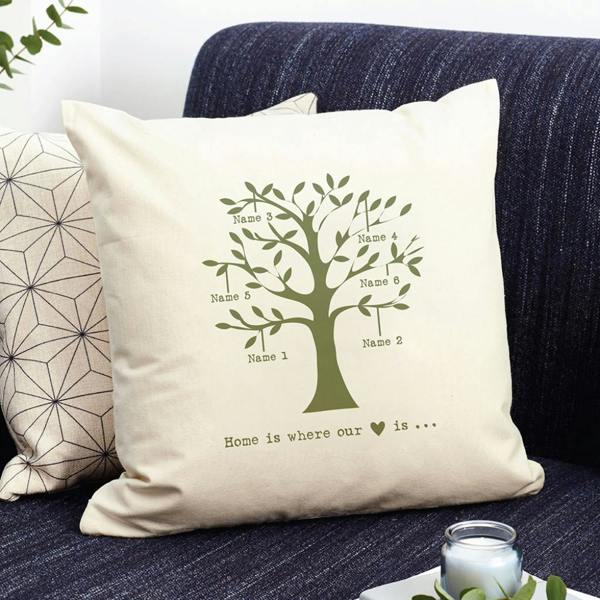 Personalised Diwali Om Symbol Cushion Cover - lifestyle shot