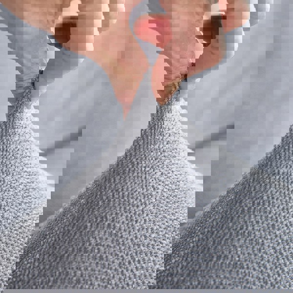 Anyhouz Anyseat Sofa Cover Pastel Blue L-Shape Polyester Chenille Thick Stretchable Cushion For Living Room Head Cushion Large