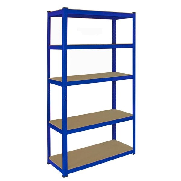 Monster Racking T-Rax Corner Shelving Unit & 2 x 90cm Garage Storage Bays - Blue