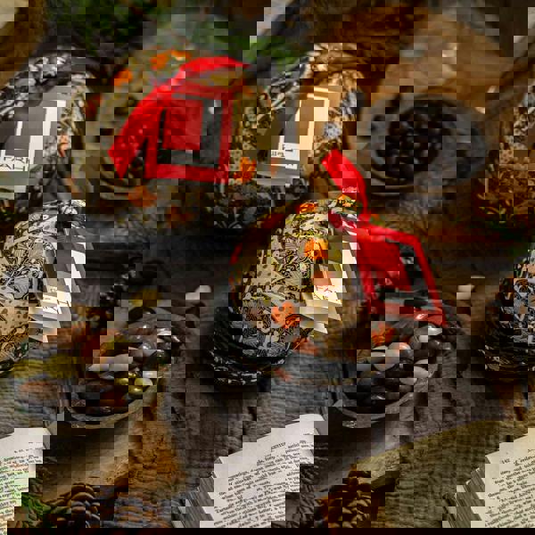 Handmade Bonbonnière Filled with Palm Oil Free Dark Chocolate Coated Coffee Beans, 130g