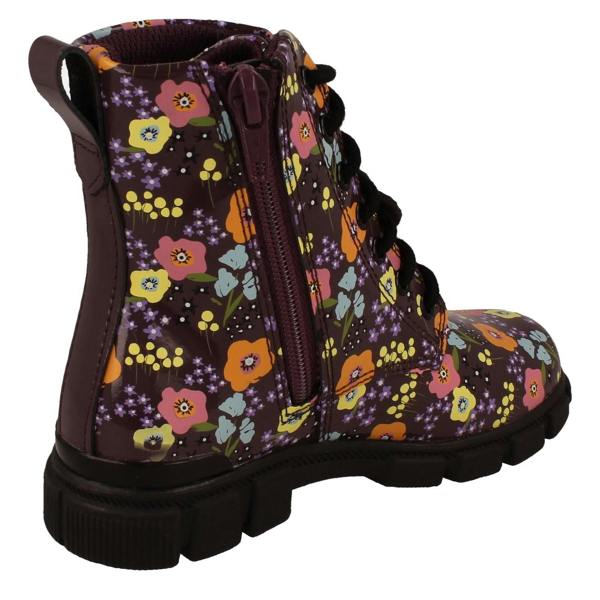 Clarks Girls Clarks Floral Pattern Ankle Boots Evyn Top K