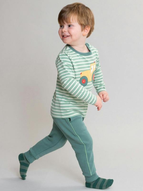 Kite Boys Organic Busy Bean Joggers Silver Jade