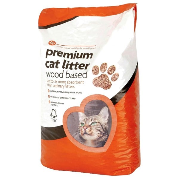 15L Premium Cat Litter Wooden Pellets Clean & Easy To Use Ultra Absorbent Odour Control Soft Bedding