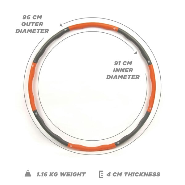 Phoenix Fitness Weighted Foam Fitness Hula Hoop