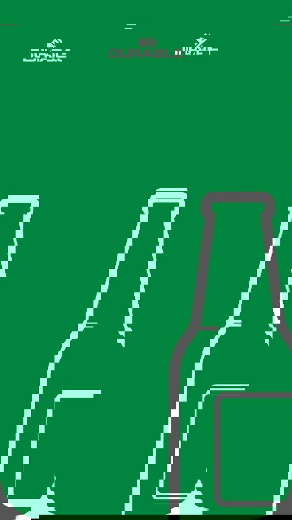 Durable 55L Glass Waste Bin | Sheet Steel Recycling Separation Bin | DURASORT®