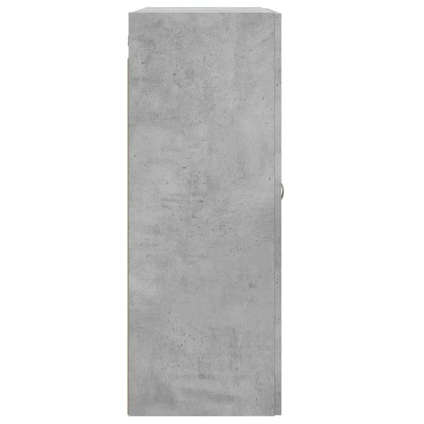 Berkfield Wall Mounted Cabinet Concrete Grey 69.5x34x90 cm Engineered Wood