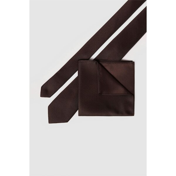 Antique Rogue Brown Textured Tie