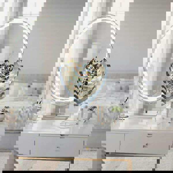 Anyyou Fashion Premium Satin Square Scarf – Elegant 201 Grey Beige Floral Silk-Feel Neckwrap for Women