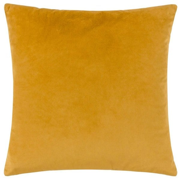 Paoletti Henley Jacquard Velvet Cushion Cover - Gold