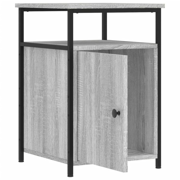 Berkfield Bedside Cabinet Grey Sonoma 40x42x60 cm Engineered Wood