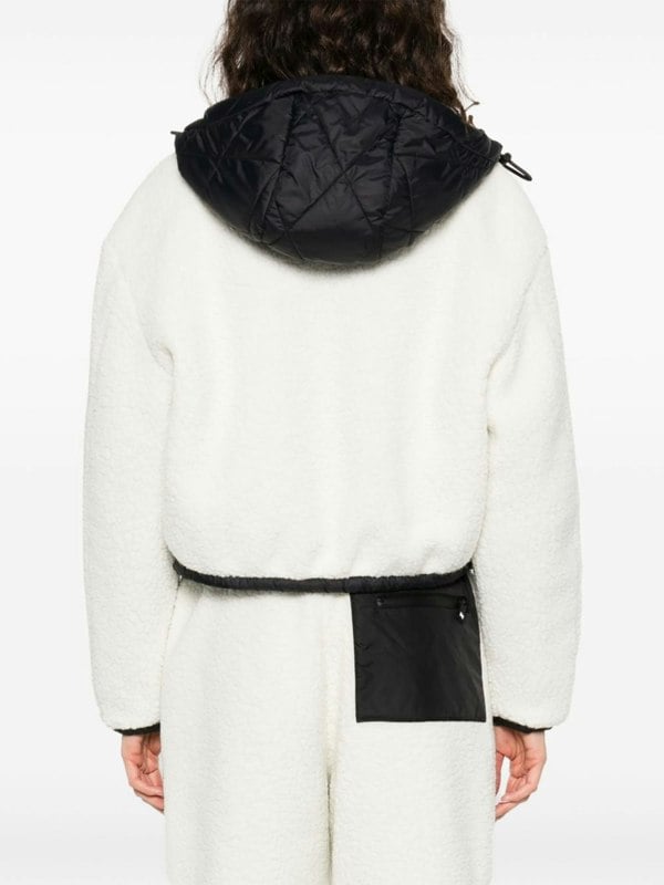 Palm Angels Monogram Cozy Ski Jacket White - Supplied FashionPALM ANGELS