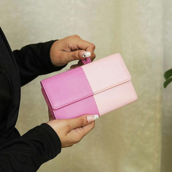 Clara Flapover Purse 6101 PINK 09