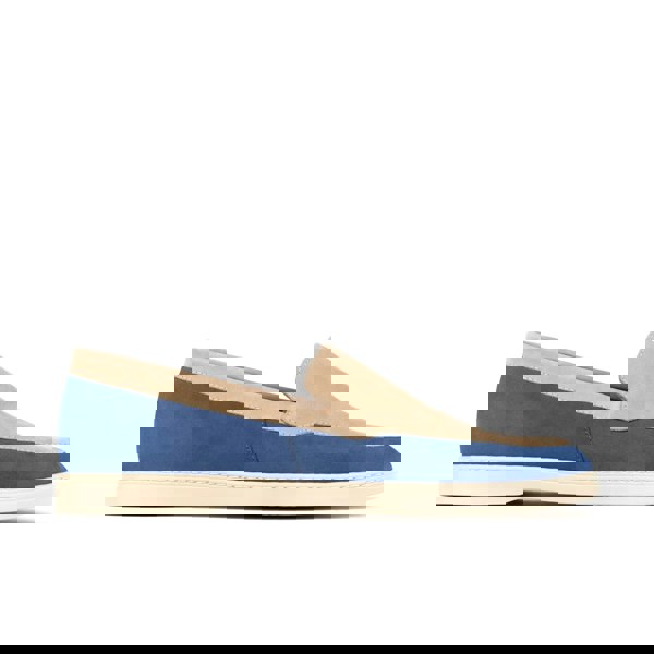 Embassy London Gareth - Cream & Blue - Men’s two Tone Suede Loafer