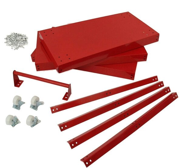 HYGRAD BUILT TO SURVIVE Heavy Duty Workshop Garage DIY Tool Storage Trolley Wheel Cart Tray 3 Tier/Shelf