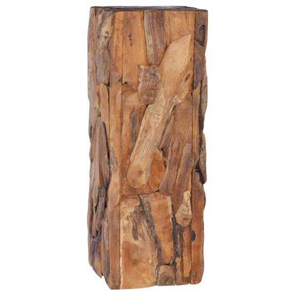 Berkfield Side Table 30x30x80 cm Solid Teak Wood