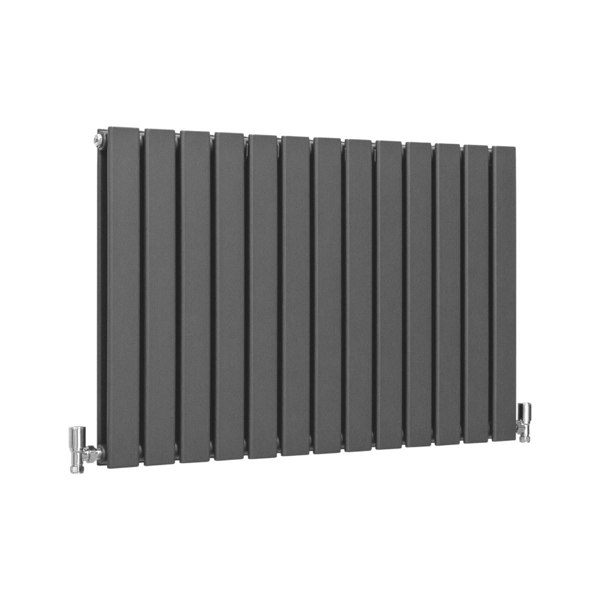 Designer Flat Panel Radiator - Anthracite Grey (600mm x 910mm)