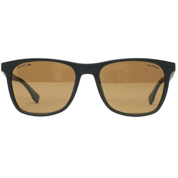 Lacoste Brown Lens Matte Black Sunglasses