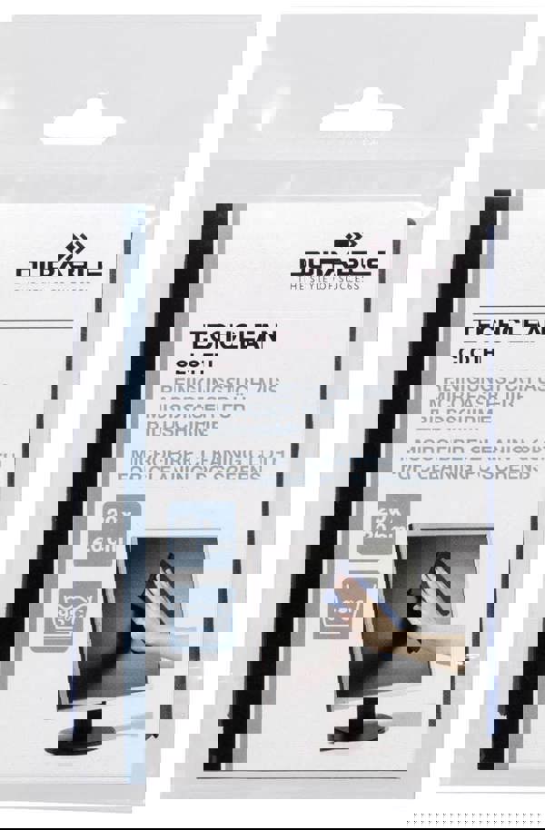 Durable TECHCLEAN Premium Microfibre Cleaning Cloth | Glasses & Screens | Blue