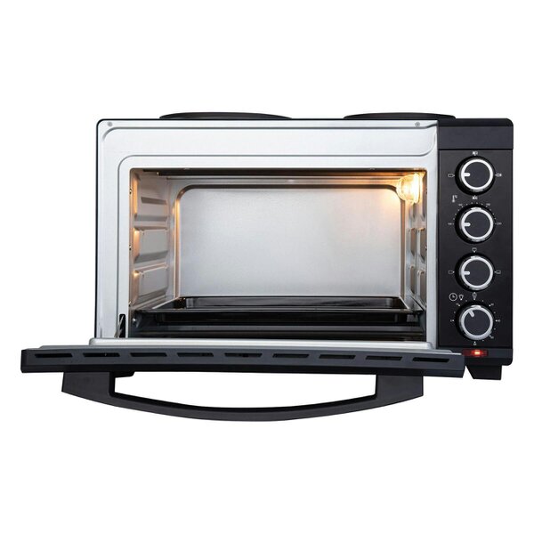 igenix 48L Mini Oven with Hotplates, Black