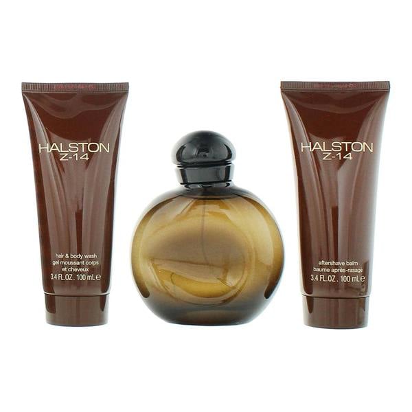 Halston Z14 Eau De Cologne 125ml, After Shave Balm 100ml + Hair & Body Wash 100ml Gift Set for Him