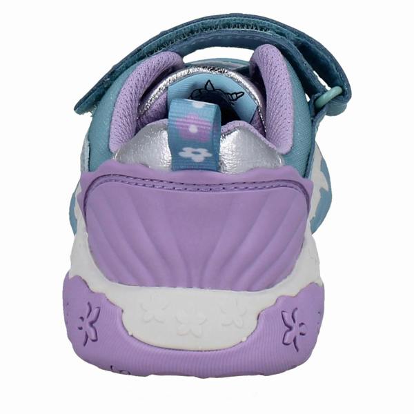Clarks Girls Clarks Casual Glittery Trainers Tidal Shell
