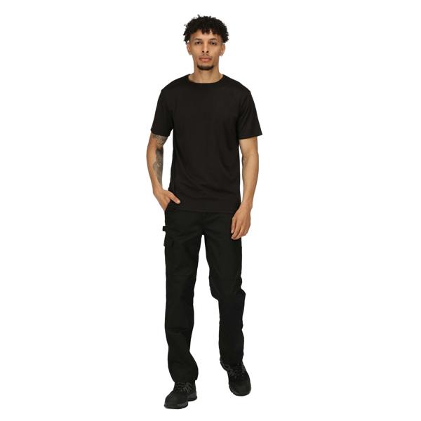 Regatta Professional Mens Reflective Moisture Wicking T-Shirt - Black - 