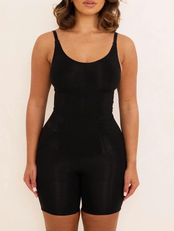 Perky Pear 360Sculpt™ Bust Support Body Suit-BLACK