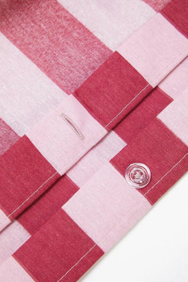 WOVCOR Double Easy Iron Striped Fitted Sheet Duvet Cover Set 200x220cm