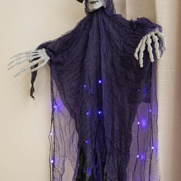 Samuel Alexander 1.2m Motion Activated Light up Halloween Hanging Wailing Ghoul with LEDs