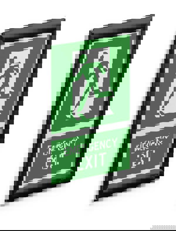 Durable Aluminium Snap Frame Retail Clip Poster Holder Notice Board | A4 Black