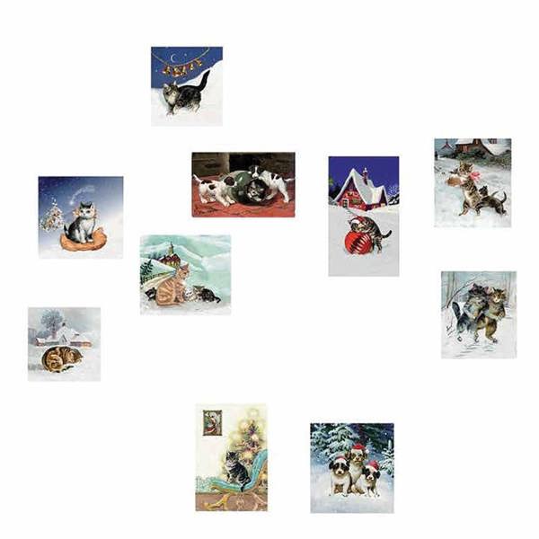 Mischievous Christmas Cats Traditional Advent Calendar, Advent Calendars And Cards, Month To View, Cats, Gift