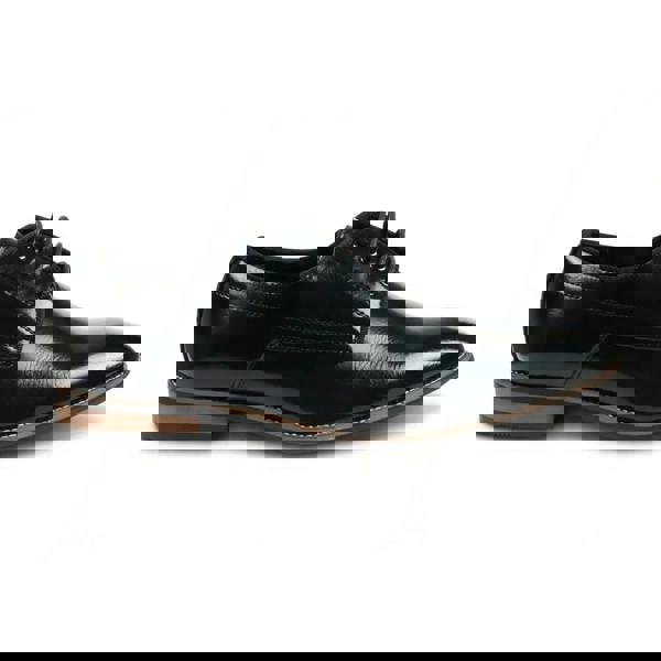 Dolcetto Men’s Classic Plain Toe Lace-Up Derby Shoes