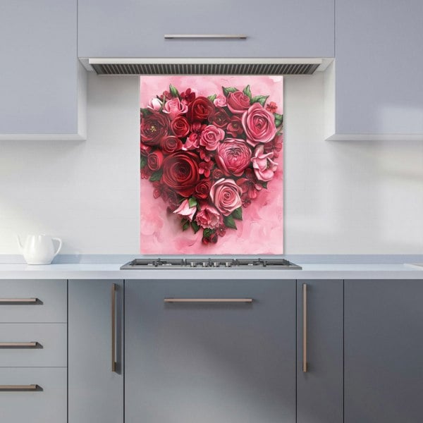 Warren Reed - Designer Heart of Roses Kitchen Splashback