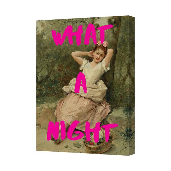 Benjamin Tate Design What A Night Canvas Art Print Vintage Portrait Wall Decor