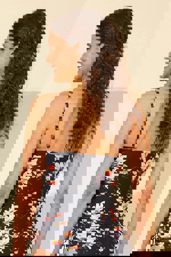 Oriental Side Tie Tankini Top