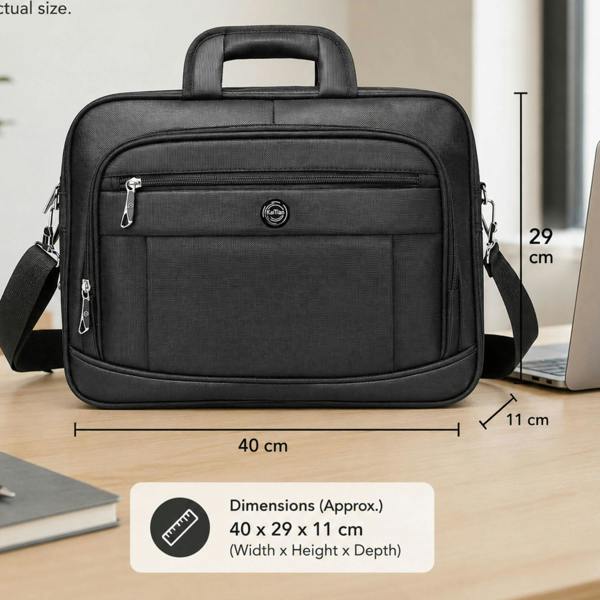 Lorenz 16 Inch Laptop Bag Expandable Business Briefcase Work Bag