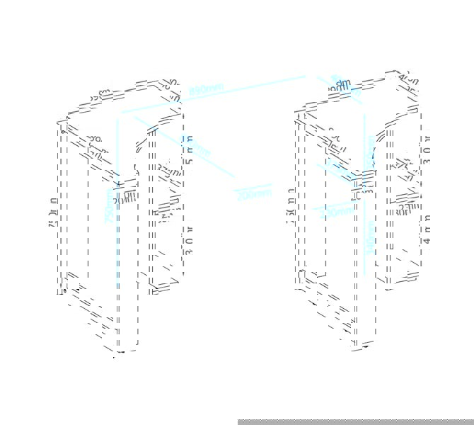 Dorel Home Chesil Office Writing Desk White
