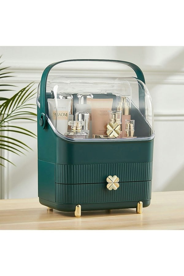 Living and Home Makeup Storage Organizer with Lid Waterproof