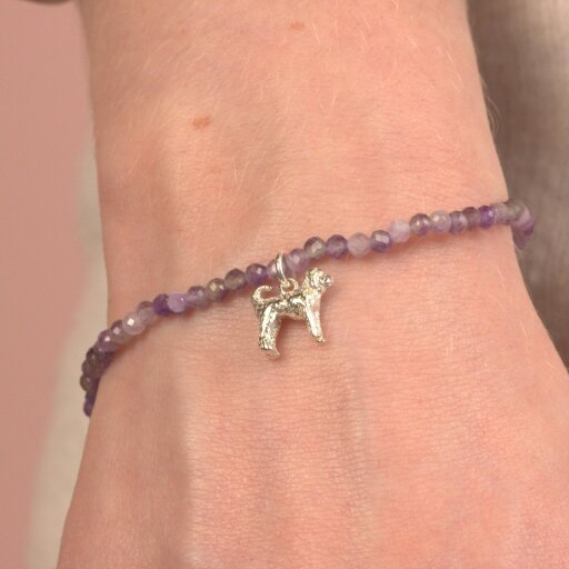 Mylee London Labradoodle Crystal Bracelet - Personalised